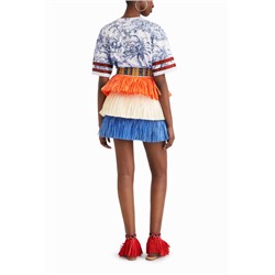 Falda mini flecos Stella Jean