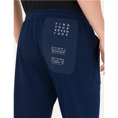 Lacivert New Slim Fit Eşofman Altı