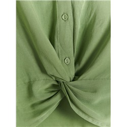 Bluse mit dekorativem Knotendetail