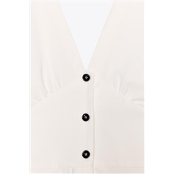 ZW COLLECTION MIDI BUTTON DRESS