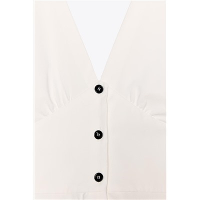 ZW COLLECTION MIDI BUTTON DRESS
