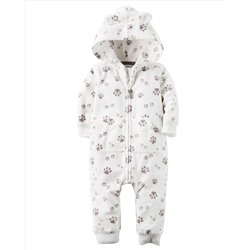 Hooded Fleece Jumpsuit