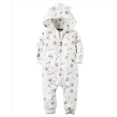Hooded Fleece Jumpsuit