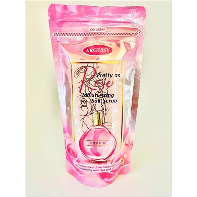 [YOKO] Скраб для тела солевой РОЗА Argussy Pretty as Rose Moisturizing Salt Scrub, 300 гр
