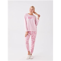 LC Waikiki Bisiklet Yaka Barbie Baskılı Uzun Kollu Kadın Pijama Takımı, LCW DREAM                                            
                                            Bisiklet Yaka Barbie Baskılı Uzun Kollu Kadın Pijama Takımı