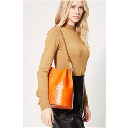Bolso saco de piel Bruna Camel