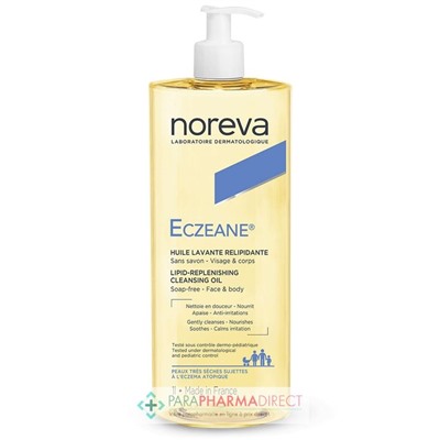 Noreva Eczeane Huile Lavante Relipidante Peaux Très Sèches à Atopiques 1L