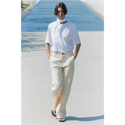 T-SHIRT WITH SCARF