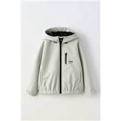 WATER-REPELLENT TECHNICAL HOODED JACKET