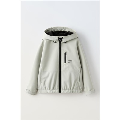 WATER-REPELLENT TECHNICAL HOODED JACKET