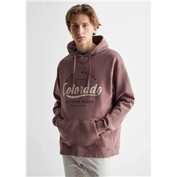 Sudadera estampada capucha -  Niño | MANGO OUTLET España