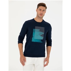 Lacivert Regular Fit Sweatshirt