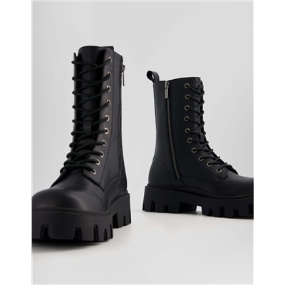 Men's track sole lace-up ankle boots