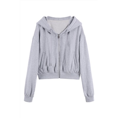 Sudadera con capucha Gris jaspeado