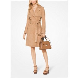 MICHAEL MICHAEL KORS Belted Suede Trench Coat