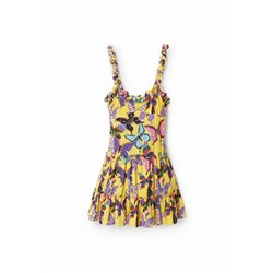 Vestido tirantes mariposas