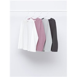 PACK OF 4 BASIC LONG SLEEVE T-SHIRTS