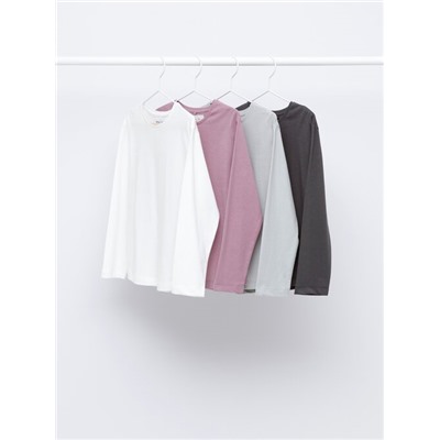 PACK OF 4 BASIC LONG SLEEVE T-SHIRTS