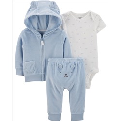 3-Piece Terry Little Jacket Set