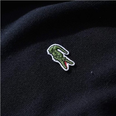 Мужской вязаный пуловер с V-образным вырезом и с небольшой вышивкой логотипа бренда LACOST*E ОРИГИНАЛ!