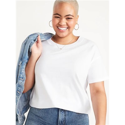Loose Vintage Crew-Neck T-Shirt for Women