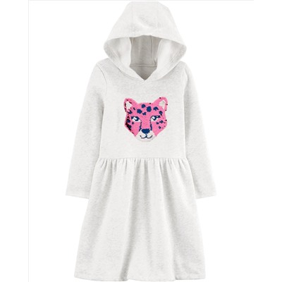 Carter's | Kid Flip Sequin Unicorn Hooded Fleece Dress