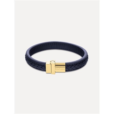 TOMMY HILFIGER NAVY BRAIDED BRACELET