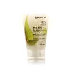 Очищающий гель для умывания с огурцом и алоэ вера Bynature 150 гр / Bynature Aloe Vera Cucumber Facial Cleansing Gel 150 gr