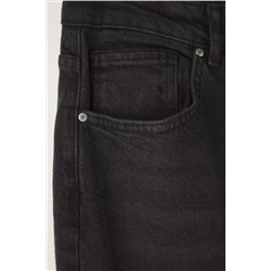 More Sustainable Siyah Yüksek Bel Comfort Straight Fit Büyük Beden Jeans TBBAW24CJ00045