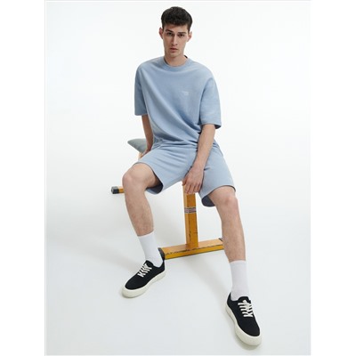 Baumwollshorts Aus Sweatstoff