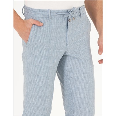 Açık Mavi Slim Fit Kumaş Pantolon