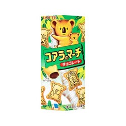 Фигурное печенье со шоколадной начинкой Lotte Koala's 37 гр / Lotte Koala's March Chocolate Flavoured Biscuits with Cream Filling 37g