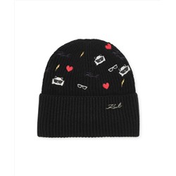 CATE PINS EMBROIDERY BEANIE