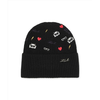 CATE PINS EMBROIDERY BEANIE