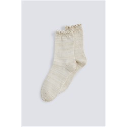 Calcetín largo lurex