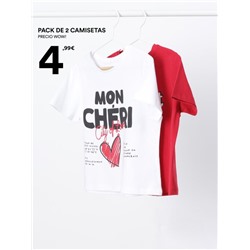 PACK DE 2 CAMISETAS ESTAMPADAS
