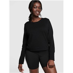 PINK COTTON LONG-SLEEVE T-SHIRT