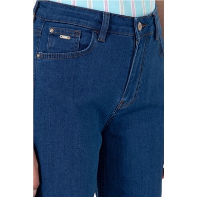 Kadın Mavi Loose Cropped Fit Jean Pantolon