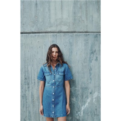 DENIM MINI DRESS Z1975