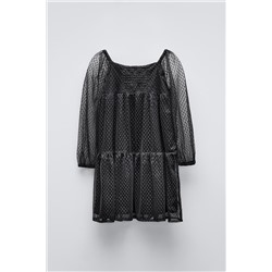 TULLE DRESS WITH RHINESTONES