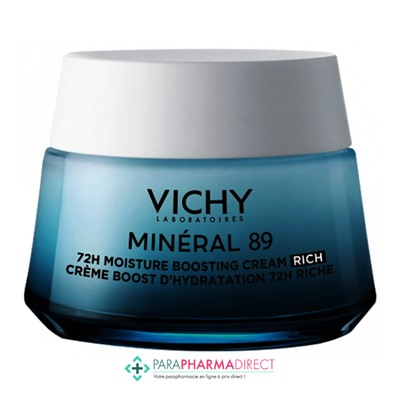 Vichy Minéral 89 Crème Boost Hydratation Texture Riche 50ml