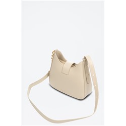 Bandolera de piel Arbus Beige