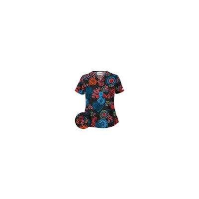 UA Spring Out Black Scrub Top