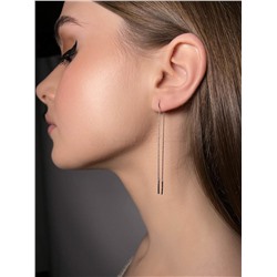 Серьги-продёвки из серебра родированные 925 пробы 2340401630-6р