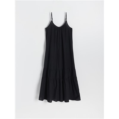 Maxikleid aus Leinenmischung