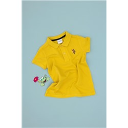 Erkek Çocuk Sarı Basic Polo Yaka Tişört