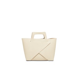 Bolso de piel y neceser Rita Beige
