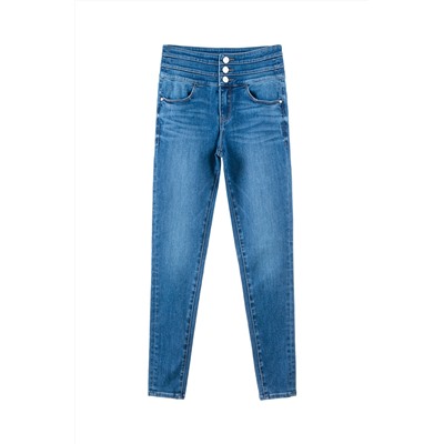 Vaquero skinny fit 7/8 Azul claro