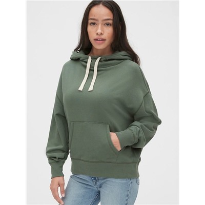 Vintage Soft Funnel-Neck Hoodie