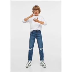 Jeans dad rotos decorativos -  Niño | MANGO OUTLET España